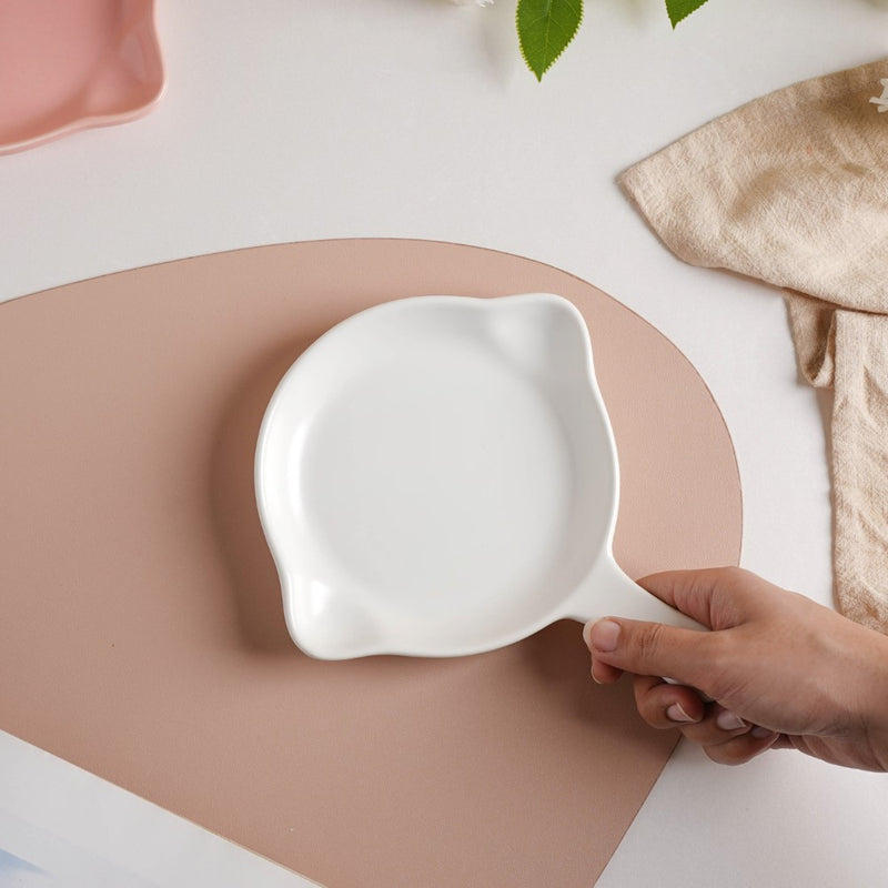 White Microwavable Baking Tray 6 inch - Baking Tray
