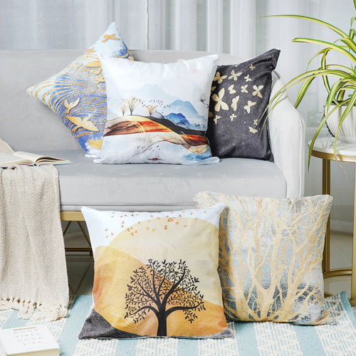 Painted Cushion Covers Set of 2 Nestasia
