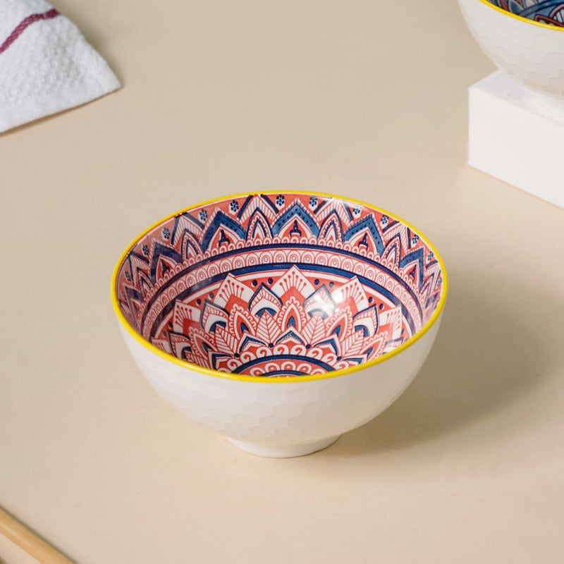 Bohemian Ramen Bowl Set of 2 - Bowl, soup bowl, ceramic bowl, snack bowls, curry bowl, popcorn bowls | Bowls for dining table & home decor