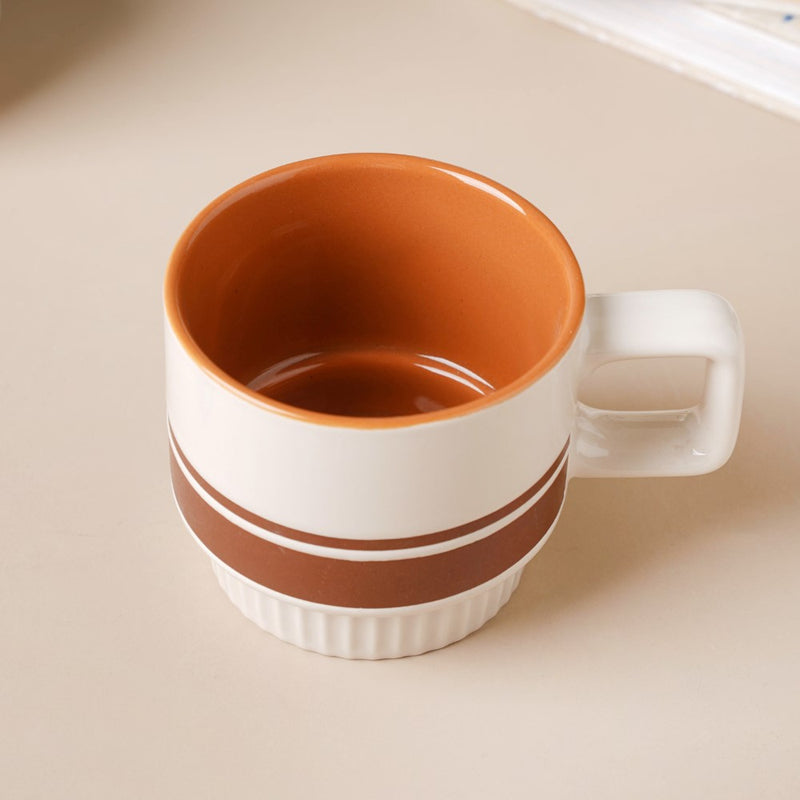 Minimalist Ceramic Coffee Mug- Mug for coffee, tea mug, cappuccino mug | Cups and Mugs for Coffee Table & Home Decor