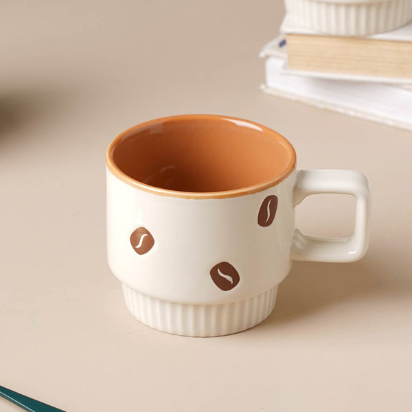 Minimalist Ceramic Coffee Mug- Mug for coffee, tea mug, cappuccino mug | Cups and Mugs for Coffee Table & Home Decor