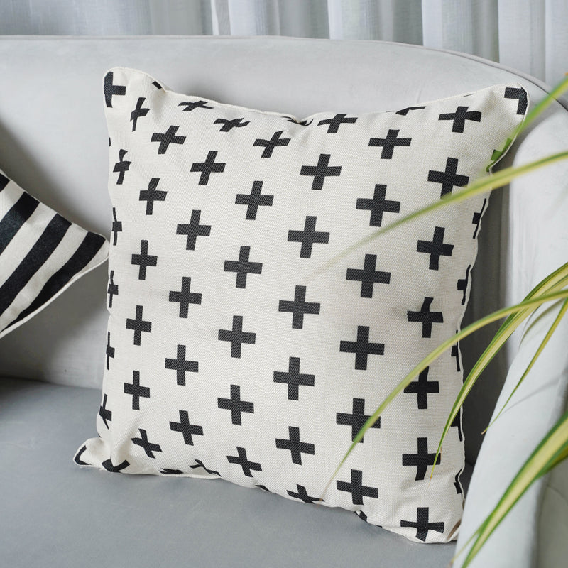 Monochrome Cushion Cover Set of 2