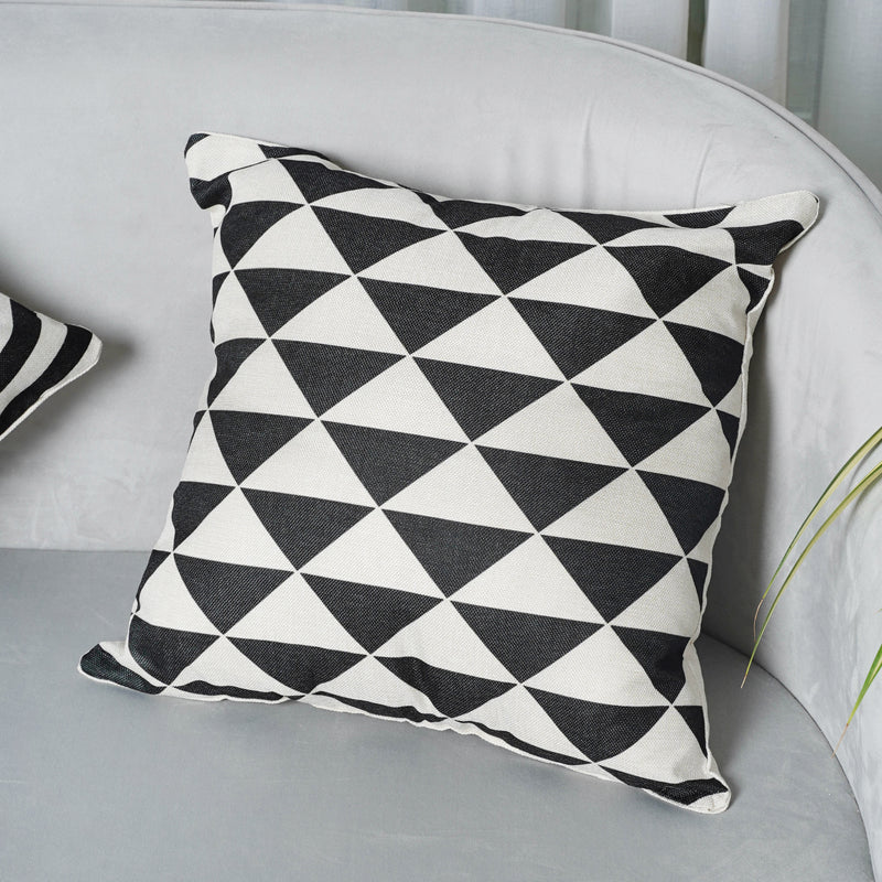 Monochrome Cushion Cover Set of 2