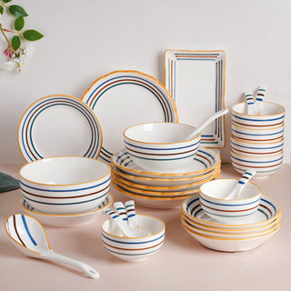 Feliz Lines 29 Piece Pasta Set For 6