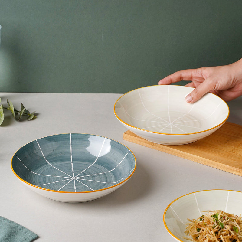 Willow Deep Dish - Serving plate, pasta plate, lunch plate, deep plate | Plates for dining table & home decor