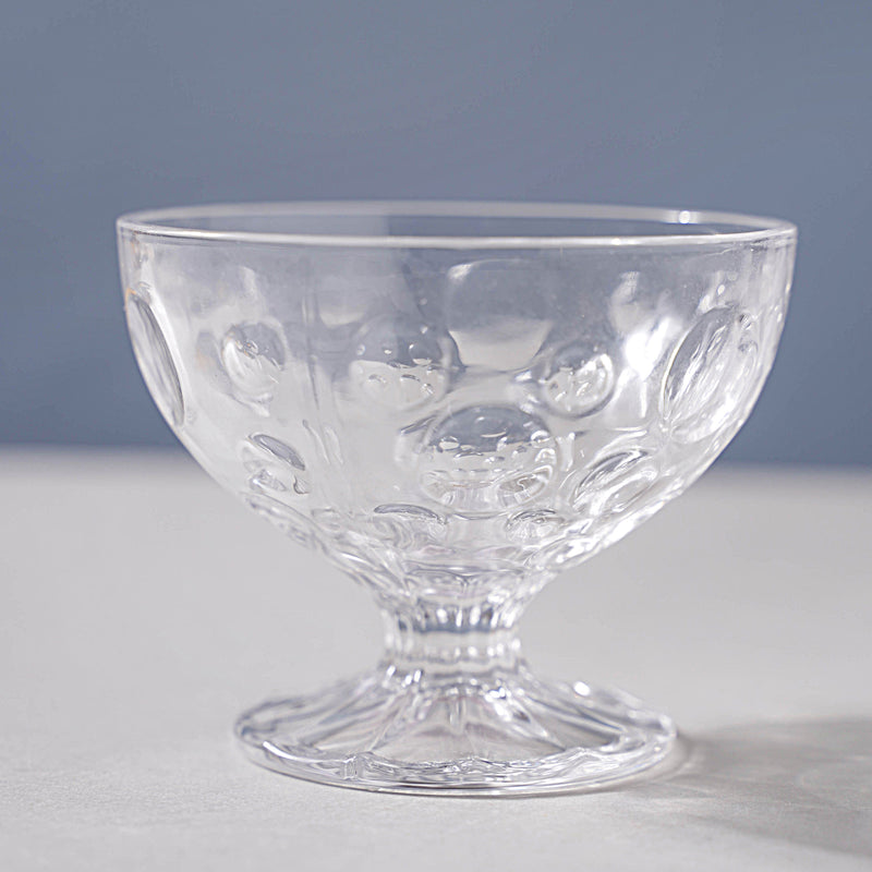 Dotty Glass Ice Cream Bowl Set of 2