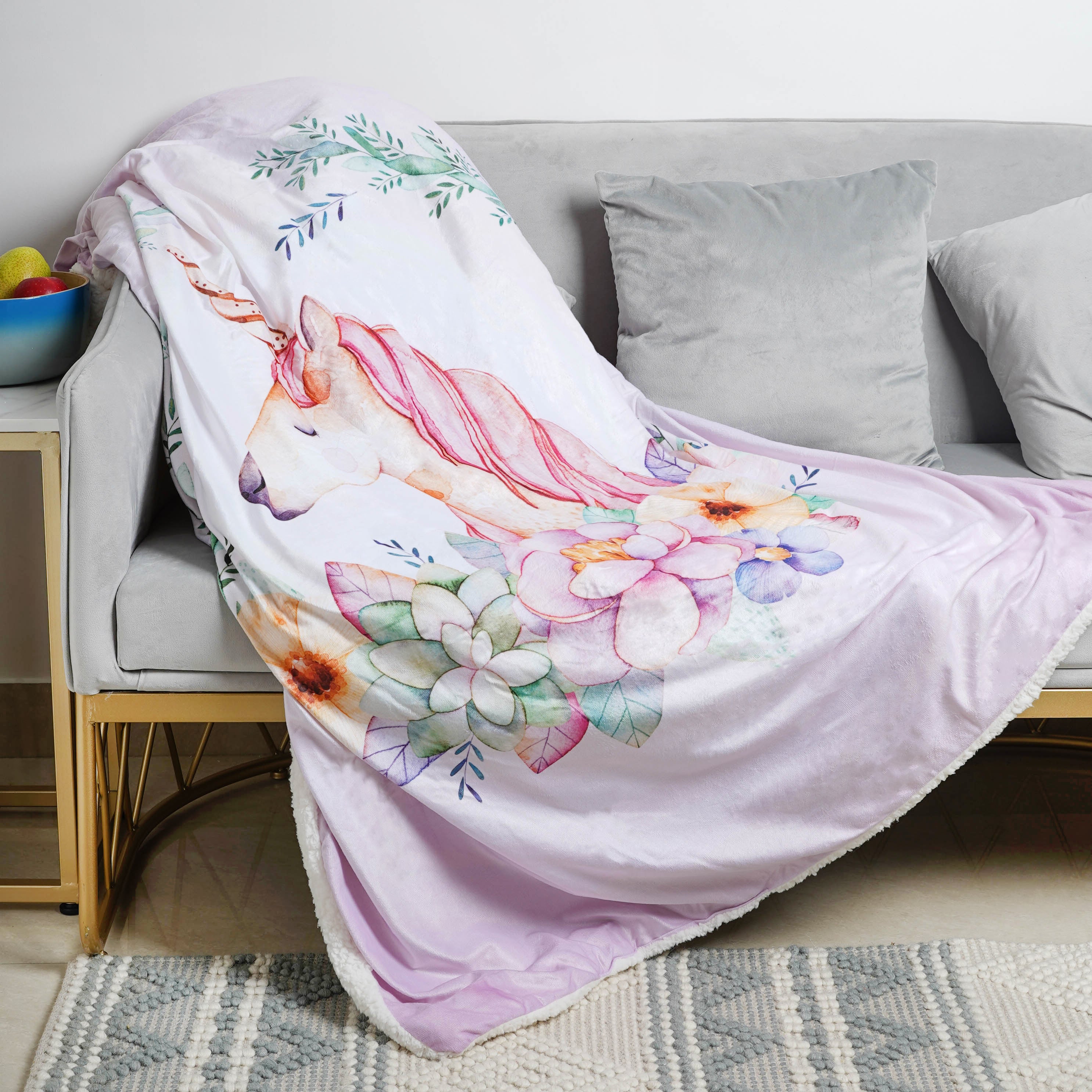 Fuzzy Unicorn Blanket Online Premium Throw Blanket Nestasia