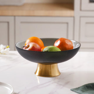 Grey and Gold Fruit Bowl