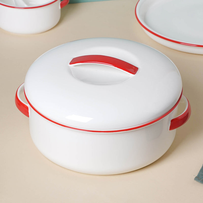 Red Toujours 31 Piece Dinner Set For 6