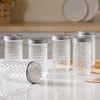Textured Jar for Storage Set of 6 - Jar