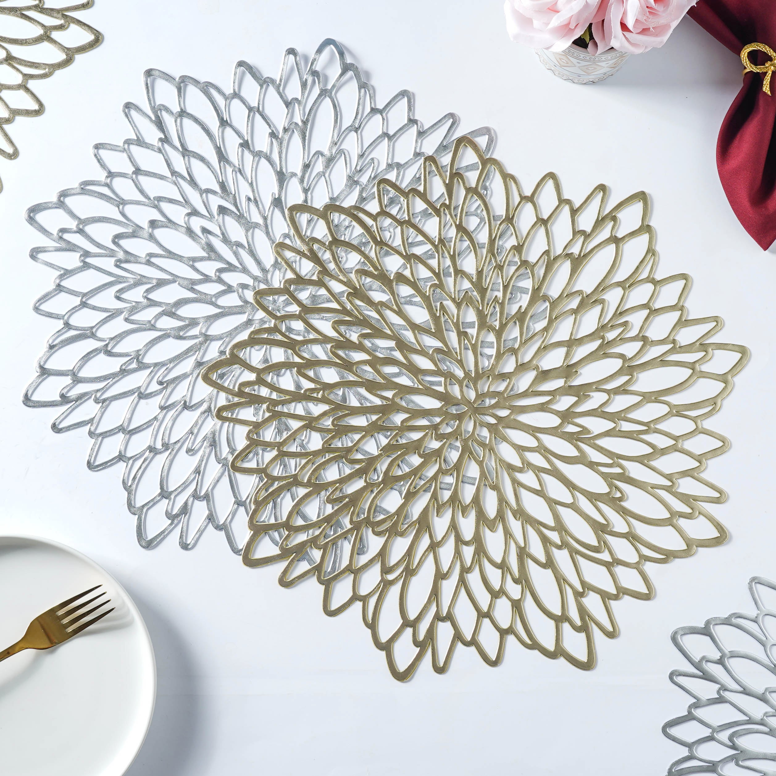 Round PVC Table Mat Set of 2 Online - Premium Table Mat | Nestasia