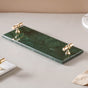 Marble Tray With Metal Handle