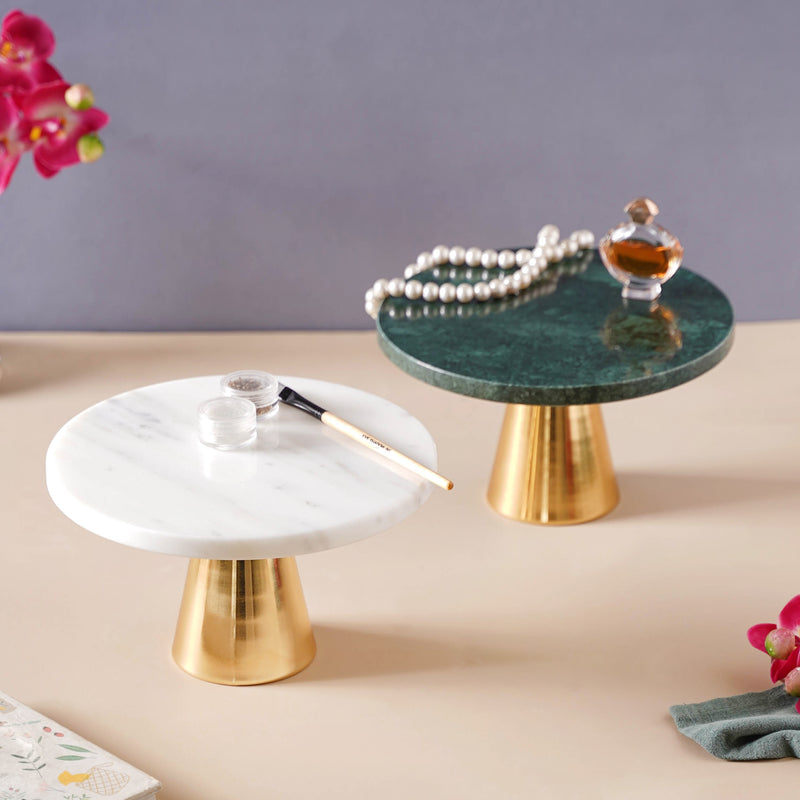 Marble Cake Stand 8 inch