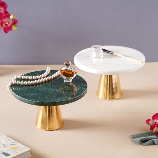 Marble Cake Stand 8 inch