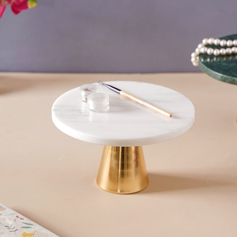 Marble Cake Stand 8 inch