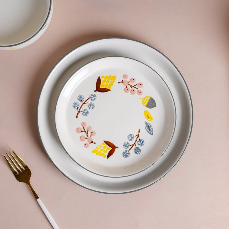 Bloom Grey 26 Piece Dinner Set For 6