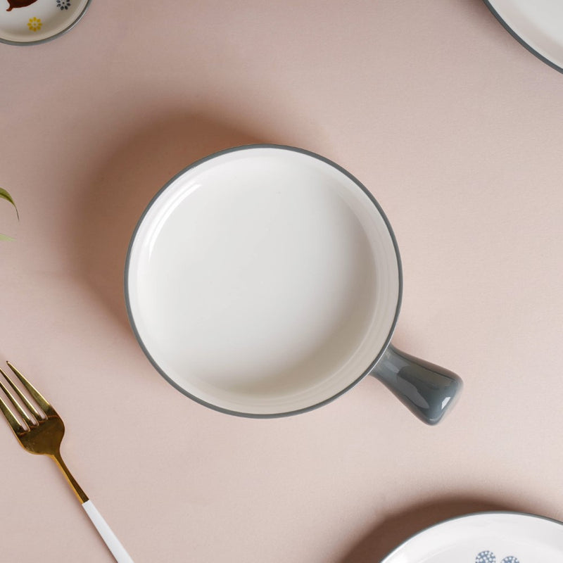 Bloom Grey 26 Piece Dinner Set For 6