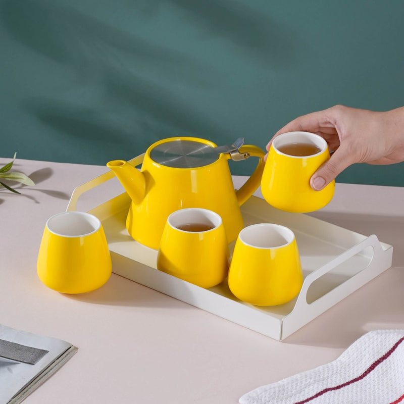 Tea Serving Set Of 6 - Tea cup set, tea set, teapot set | Tea set for Dining Table & Home Decor