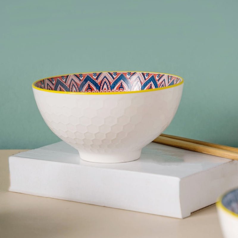 Bohemian Ramen Bowl Set of 2 - Bowl, soup bowl, ceramic bowl, snack bowls, curry bowl, popcorn bowls | Bowls for dining table & home decor