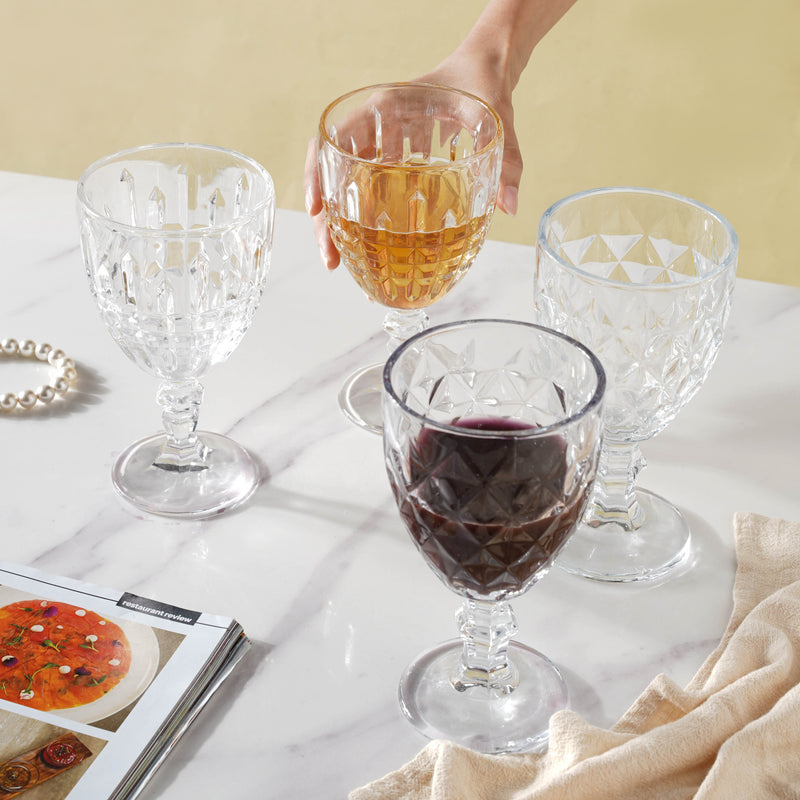 Crystal Wine Glass Set of 2
