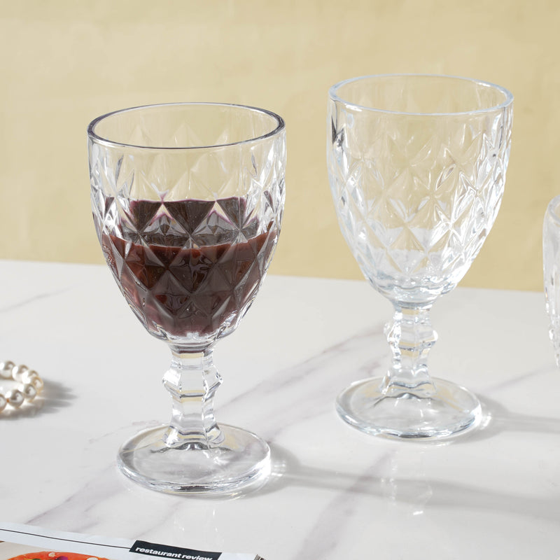 Crystal Wine Glass Set of 2