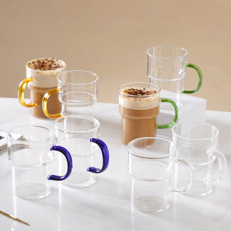 Juice Mug With Handle- Mug for coffee, tea mug, cappuccino mug | Cups and Mugs for Coffee Table & Home Decor