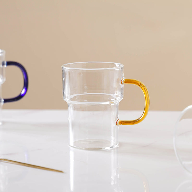 Juice Mug With Handle- Mug for coffee, tea mug, cappuccino mug | Cups and Mugs for Coffee Table & Home Decor