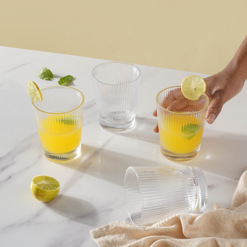 Transparent Water Glass Set of 4