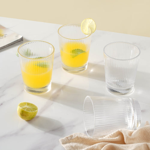 Transparent Water Glass Set of 4