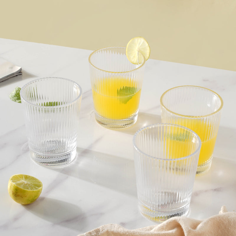 Transparent Water Glass Set of 4