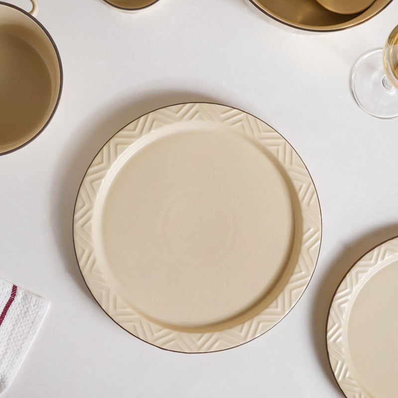 Serenity White 36 Piece Dinner Set For 6