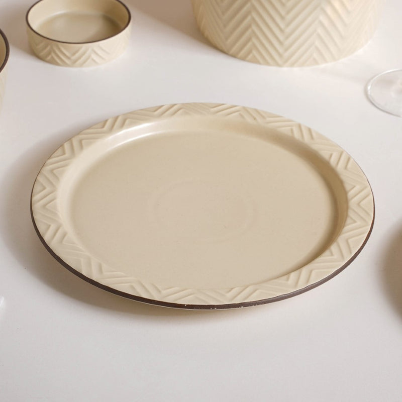 Serenity White 36 Piece Dinner Set For 6
