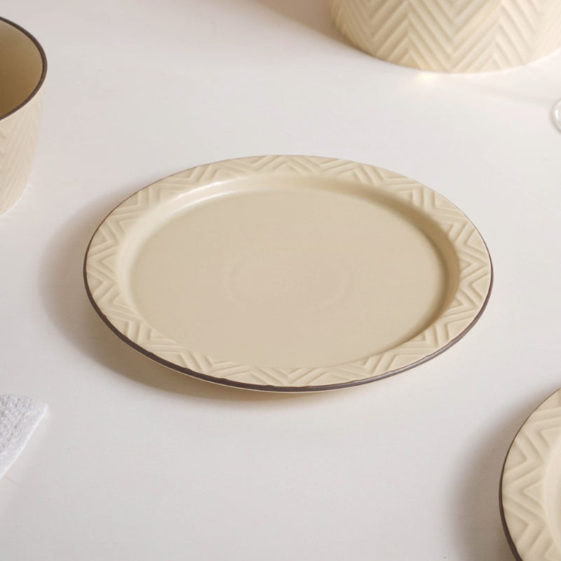 Serenity White 36 Piece Dinner Set For 6