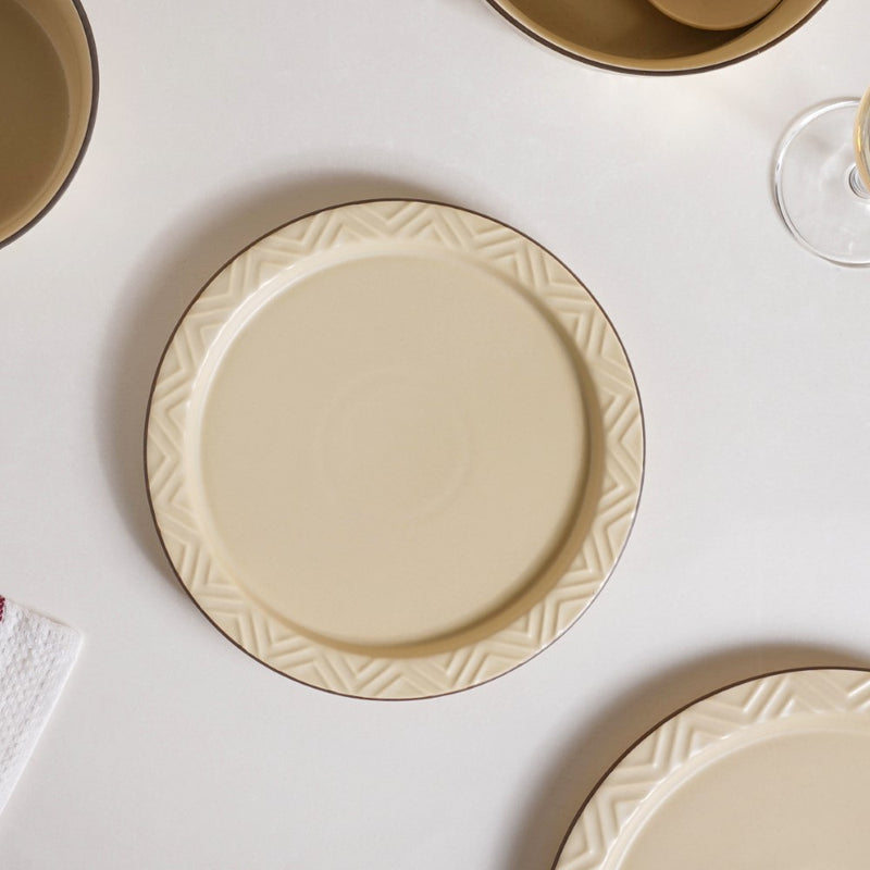 Serenity White 36 Piece Dinner Set For 6