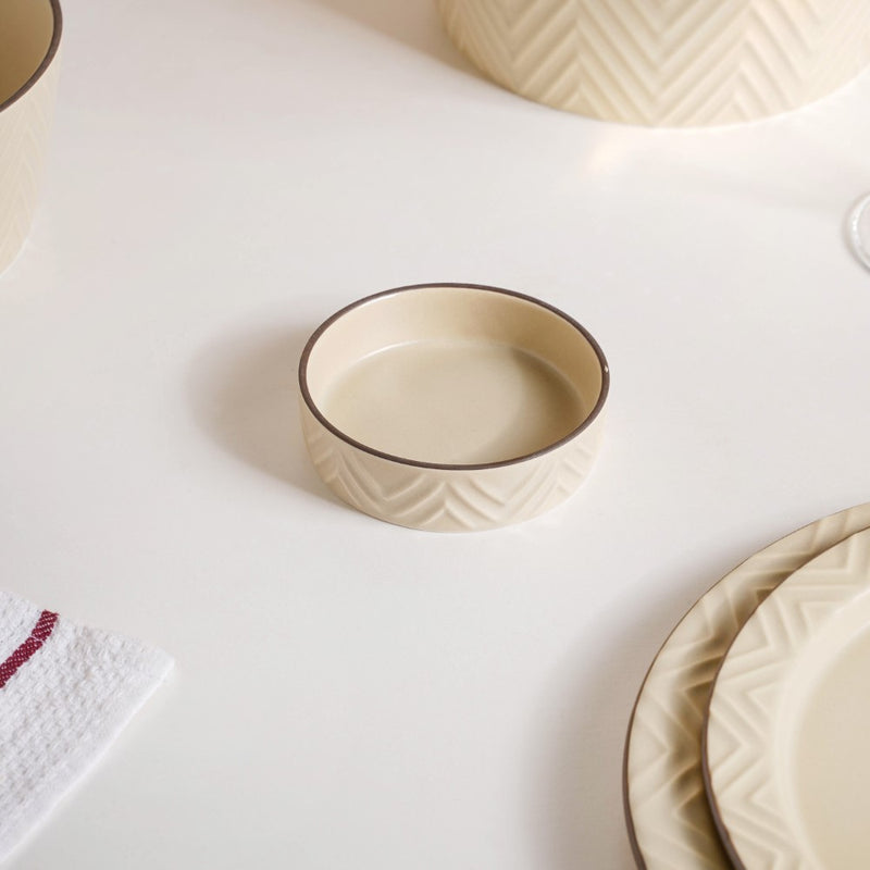 Serenity White 36 Piece Dinner Set For 6