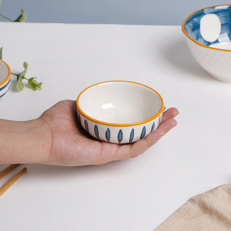 Nitori Teardrop Ceramic Dip Bowl - Bowl, ceramic bowl, dip bowls, chutney bowl, dip bowls ceramic | Bowls for dining table & home decor 