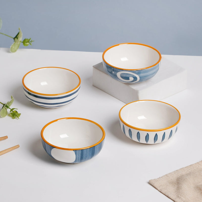 Nitori Circle Ceramic Dip Bowl - Bowl, ceramic bowl, dip bowls, chutney bowl, dip bowls ceramic | Bowls for dining table & home decor 