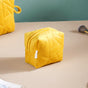 Sunshine Yellow Cosmetic Bag Set Of 3