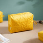 Sunshine Yellow Cosmetic Bag Set Of 3