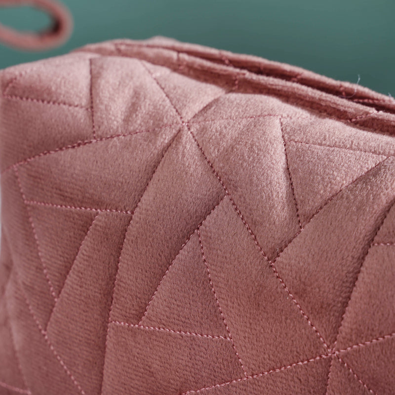 Dusty Rose Pink Vanity Pouch Set Of 3