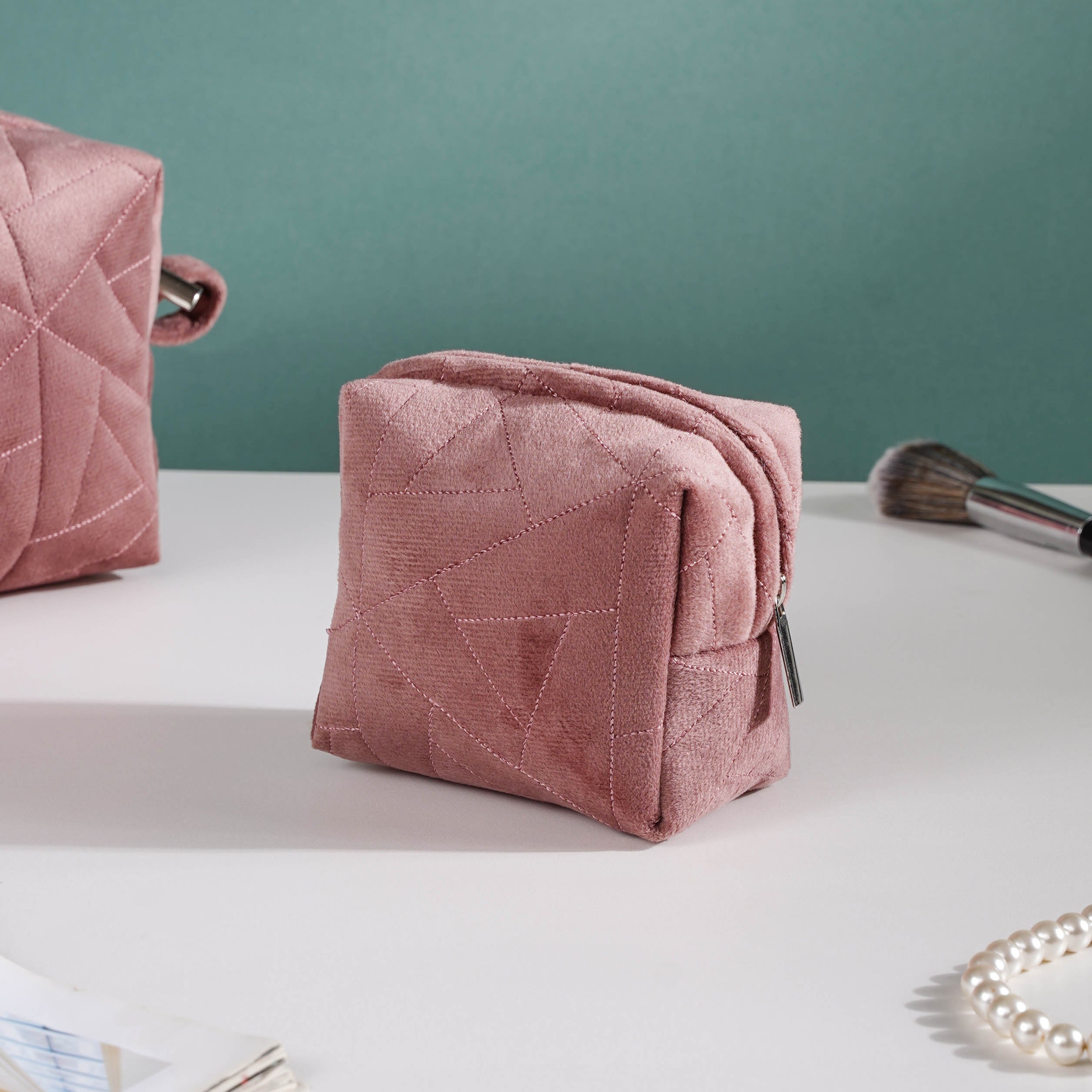 Small Makeup Bag Purse Travel Cosmetic Bag Makeup Portable Zipper Pouch  Women | eBay