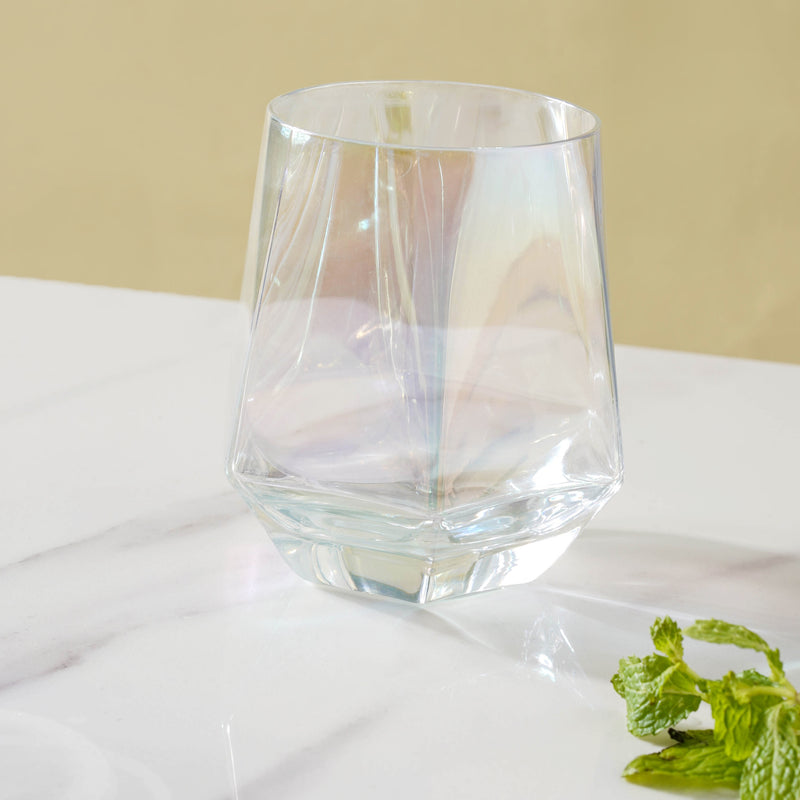 Hexagon Tumbler Glass Set of 2