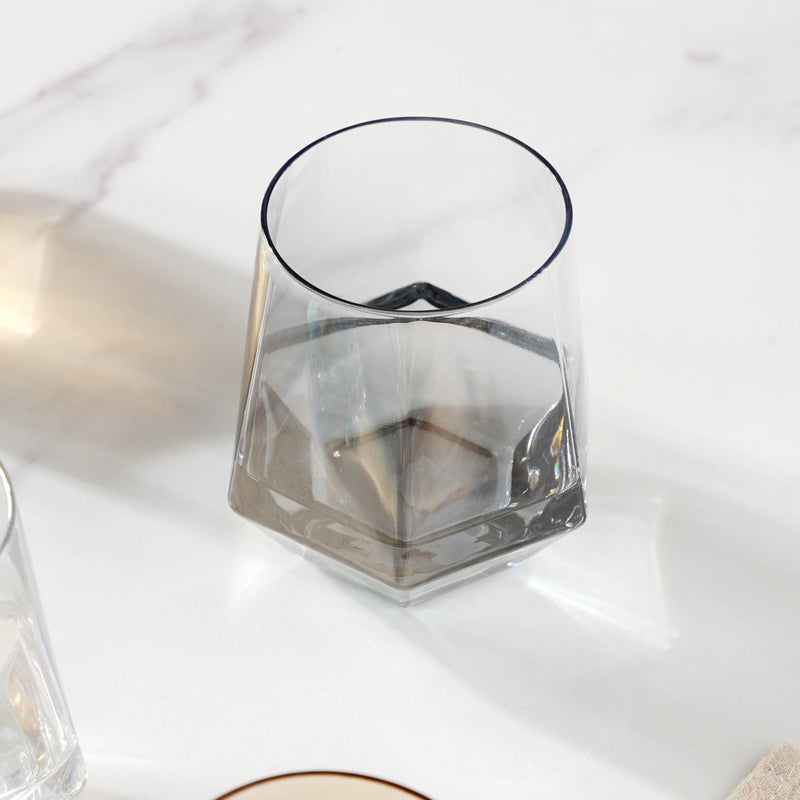 Hexagon Tumbler Glass Set of 2