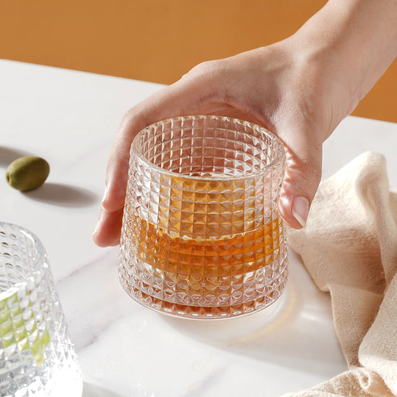 Contemporary Drinking Glass Set of 2