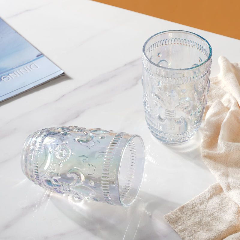 Colored Drinking Glass Set of 2