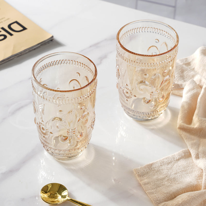Fancy Water Glass Set of 2