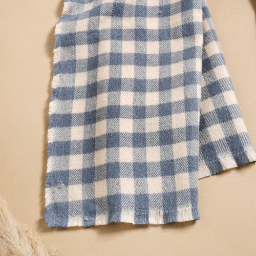 Large Chequered Blanket Scarf