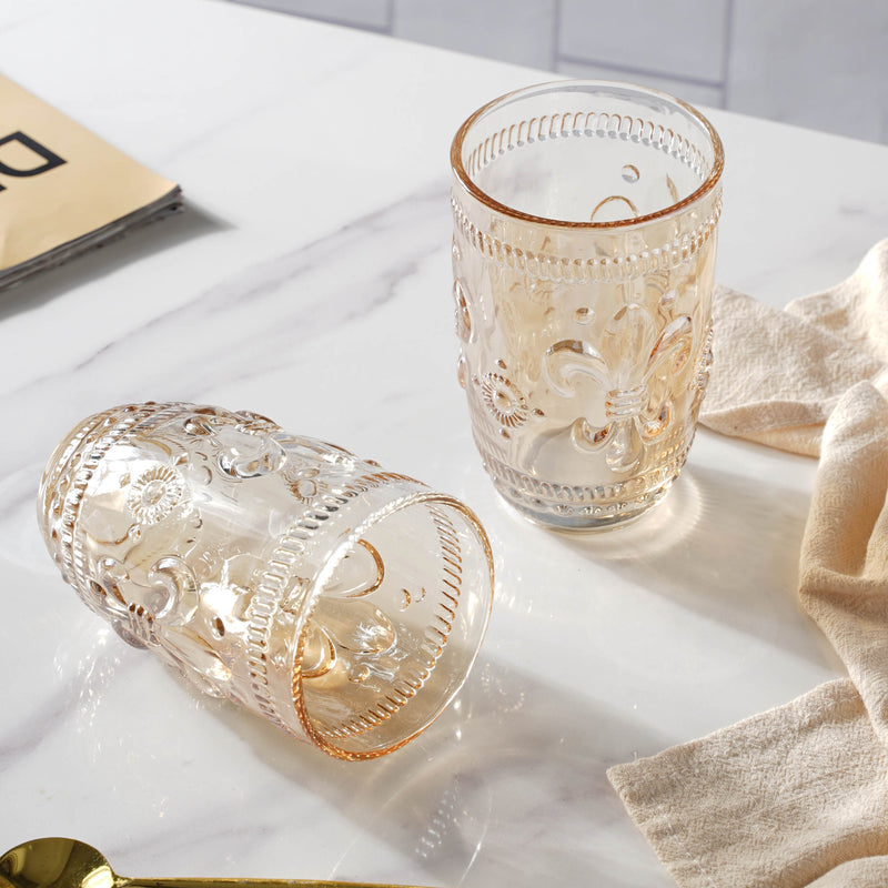 Fancy Water Glass Set of 2