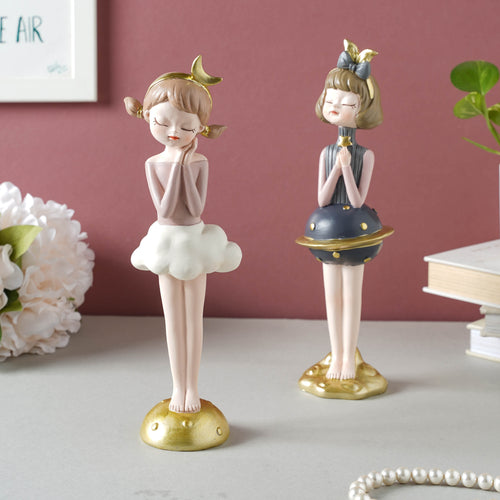 Standing Girl Decor - Showpiece | Home decor item | Room decoration item
