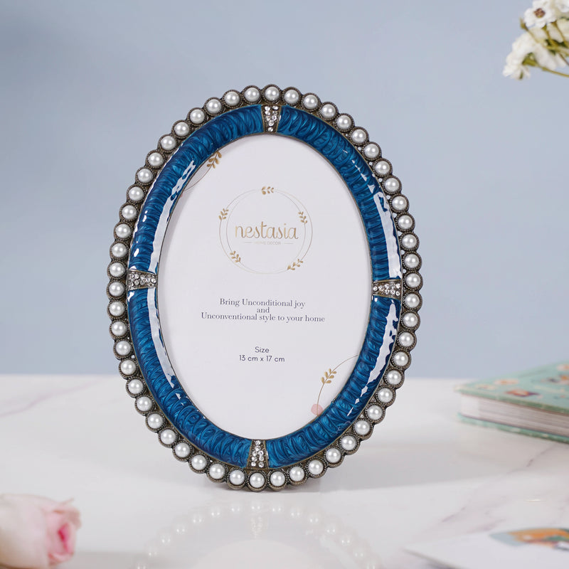 Blue Oval Photo Frame - Picture frames and photo frames online | Home decoration items